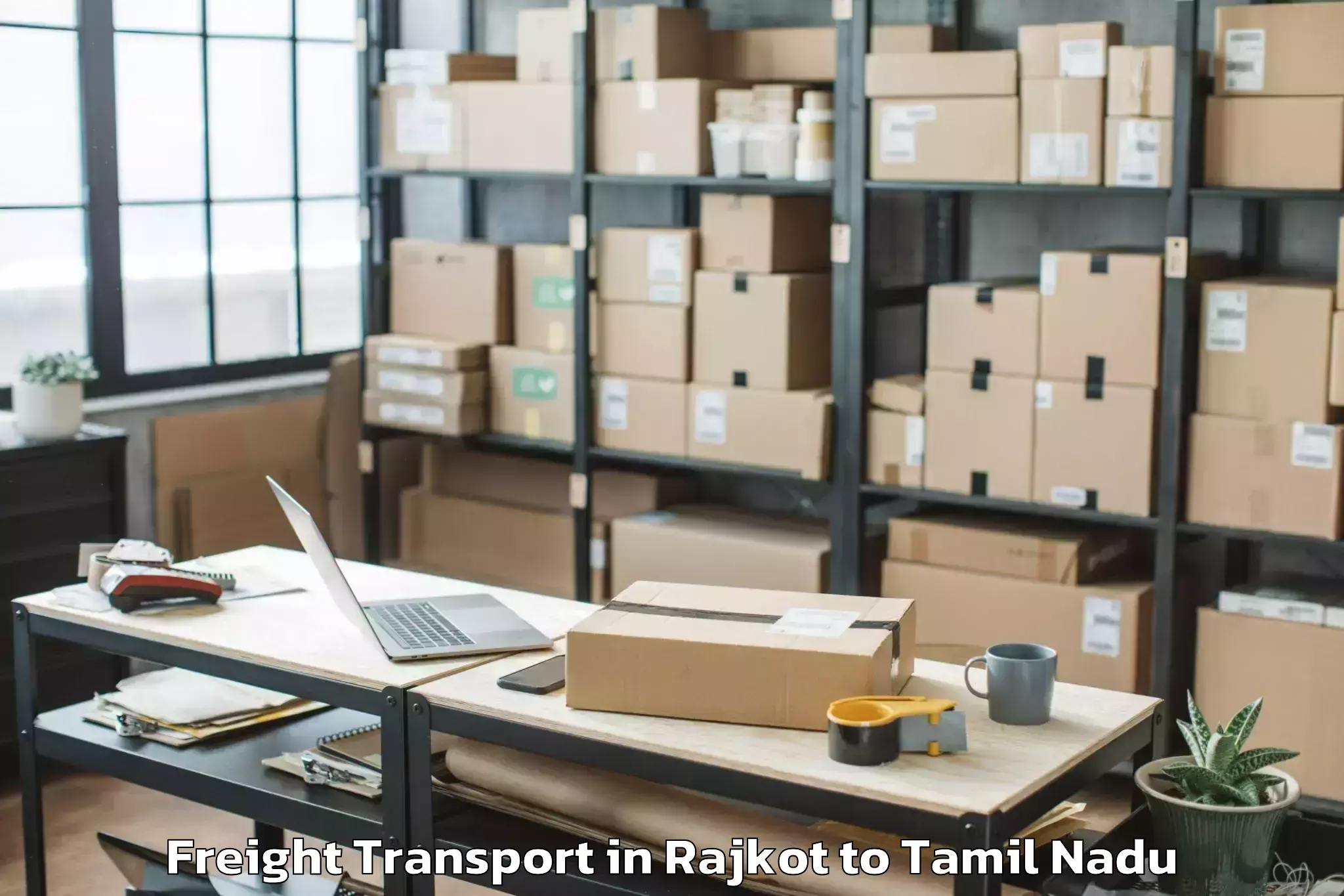 Easy Rajkot to Injambakkam Freight Transport Booking